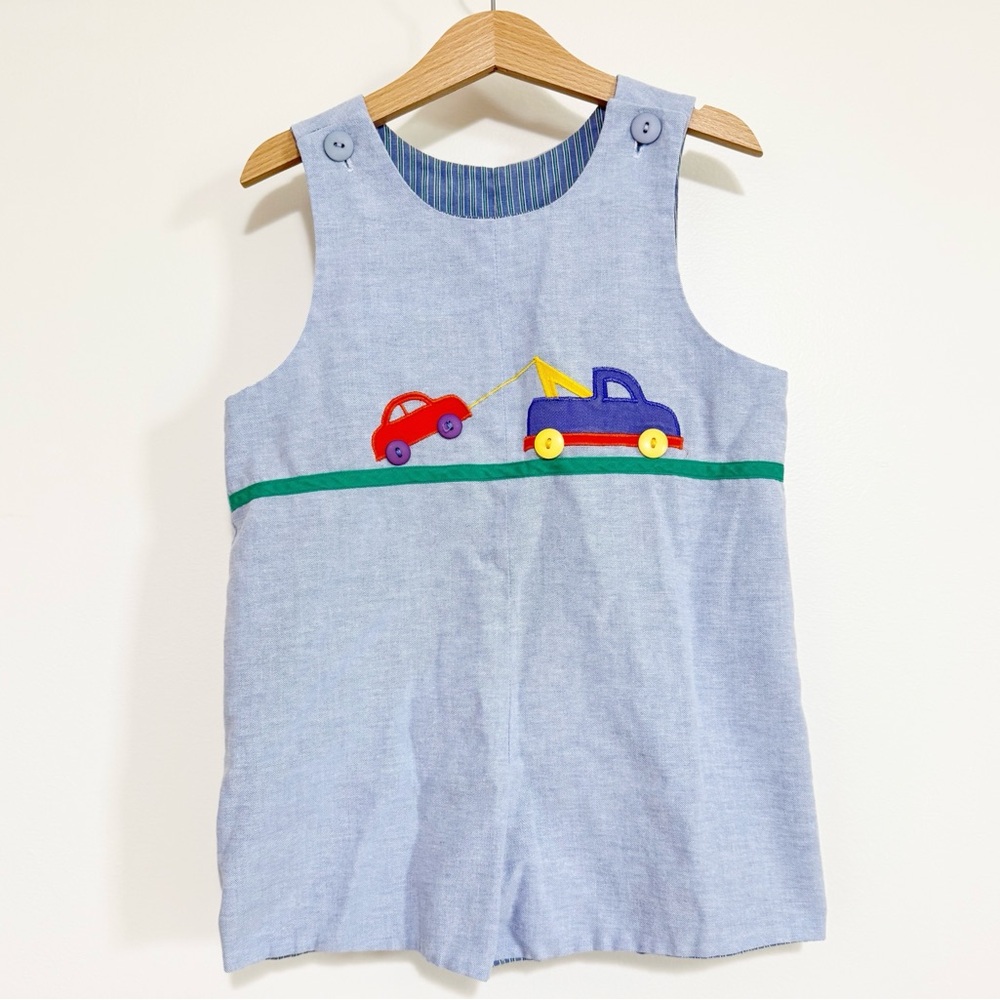 Vintage mulberry street embroidered reversible soccer/car Jon Jon - 4t
